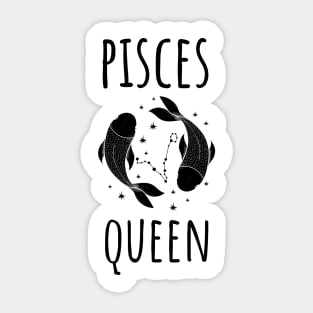 pisces queen Sticker